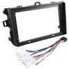 9 Inch Car DVD Frame Audio Dash Trim Kits Panel Radio Player Screen 2 Din For Toyota Corolla 2007-2013 Parts