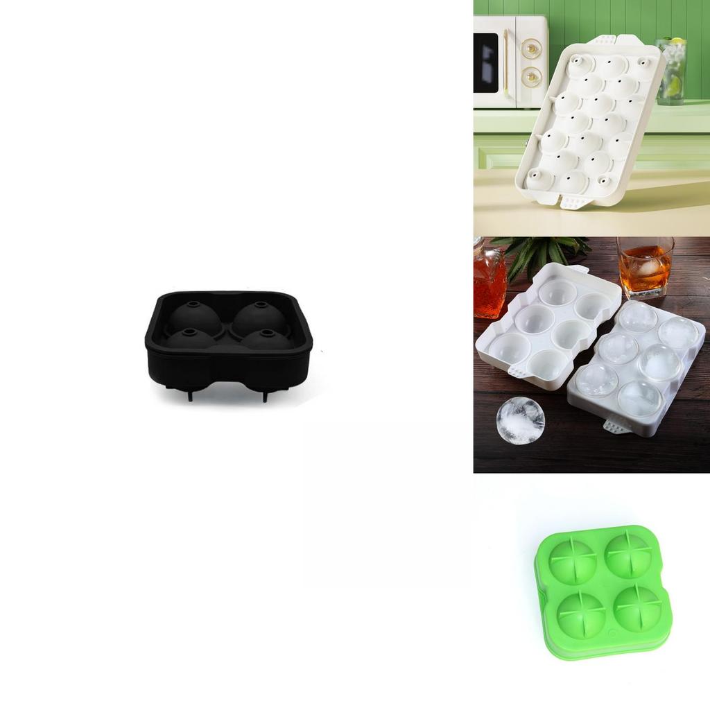 Versatile Whiskey Box Ice Ball Cube Maker Tray For Perfectly Shaped Ice Spheres