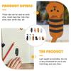OUNONA Wooden Set of Clothes Photo Memo Stylish Home Storage Cat-Shaped Clips, 10, Approx. 2.36 Inches, Pegs, Clips, Multifunctional,