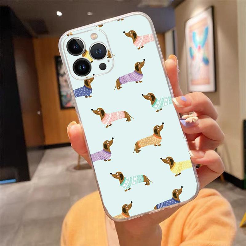

Phone Case For iphone 17ProMax Air 16 15 14 13 Pro Max 15 16 Pro 15Plus Cute cartoon Dachshund dog iphone 13