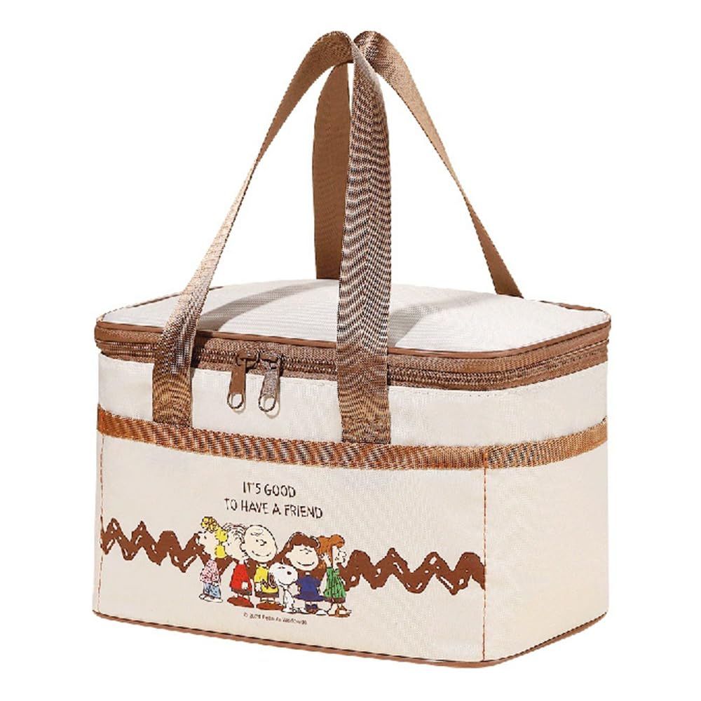Snoopy Lunch Bag, Tote Bag, Large Capacity, with Pockets, Lightweight, Perfect for Commuting, School, or Any Occasion