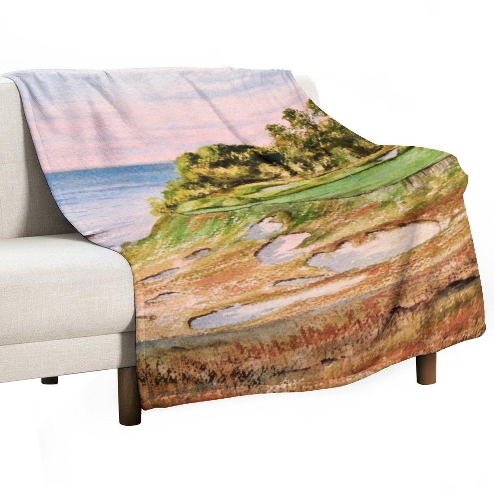 Whistling Straits Golf Course Throw Blanket for babies Decorative Beds Thermals For Travel decorative Blankets 30x40in