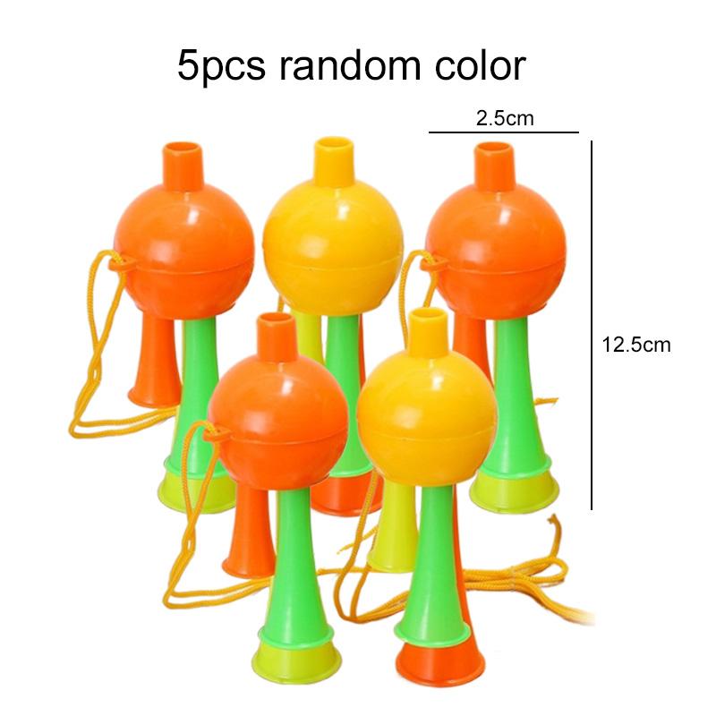 5pcs Air Horn Plastic Stadium Horns Cheerleading Supplies Football Match Audience Cheering Props Party Noise Generator TMZ