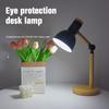 Eyes Protection Table Lamp E27 Nordic Wood Desk Lamps Height Adjustable Modern Bedside Lamp for Read Study Night Light with Plug