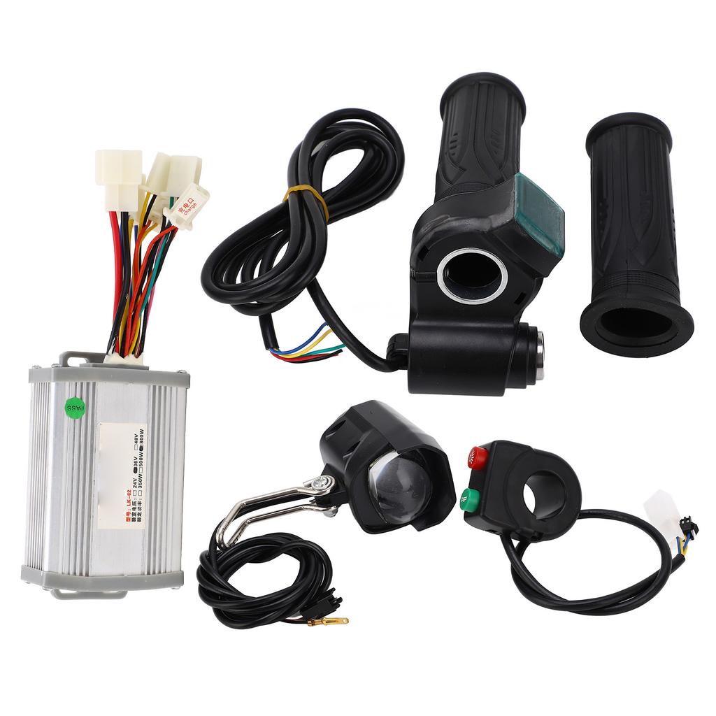 36V 800W Electric Bike Controller Handlebar Kit Overcurrent Protection Brush Controller with