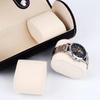 3 Slots Watch Display Case PU Leather Watch Roll Travel Case Watch Storage Box  for Men