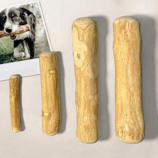 Dog Chew Sticks Natural Coffee Wood Bite-Resistant Teething Toy for Puppies to Large Dogs for Teeth Cleaning Fresh Breath Anxiety Relief