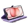 015 Style For iPhone 16 Pro Case Protective Leather Wallet Phone Cover with Straps