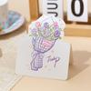 10pcs Handwriting Message Card Bouquet Series Greeting Card Exquisite   Happy Birthday