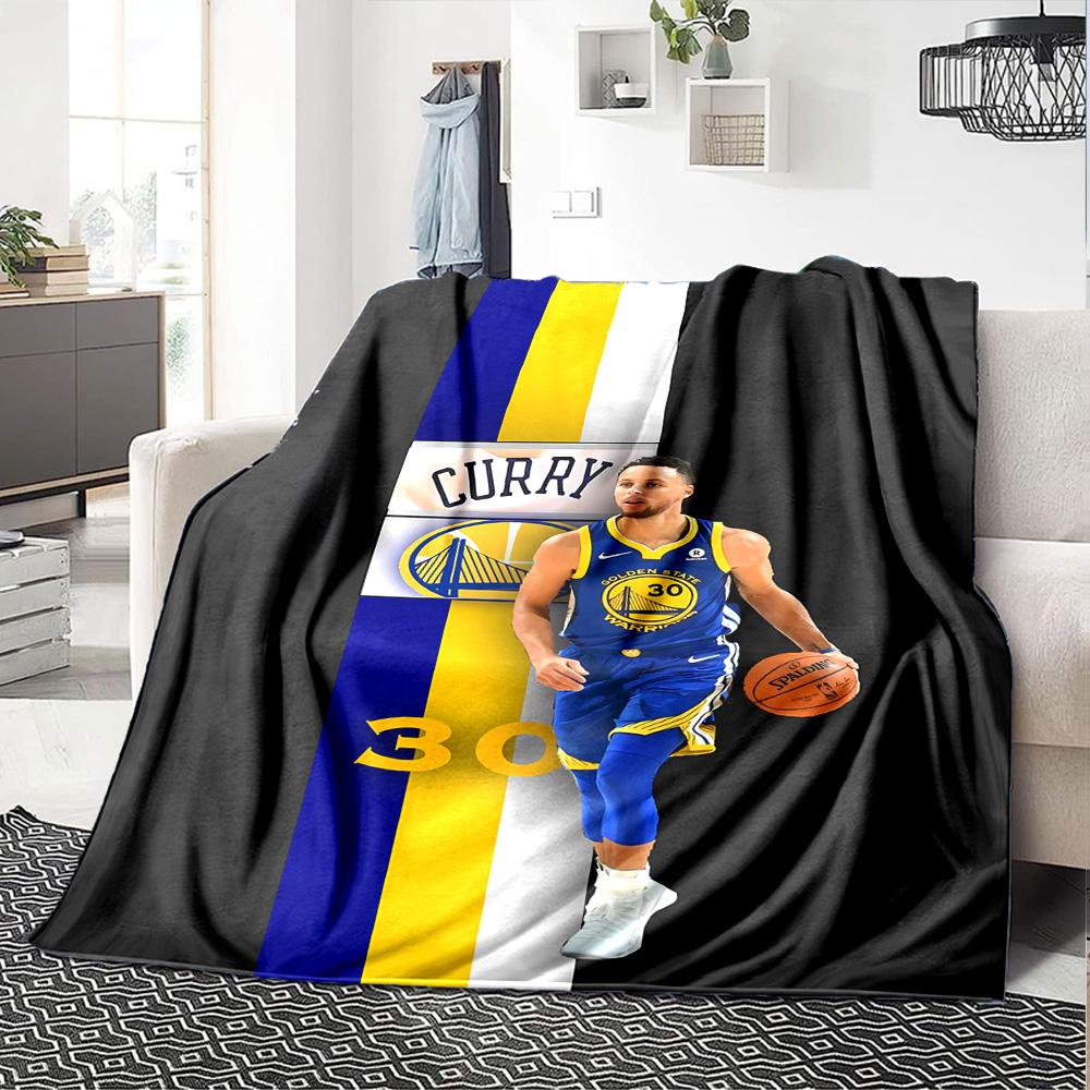 Golden State Warriors Curry Blanket Soft Warm Cozy Suitable for Picnics Livingroom Couch Four Seasons Universal Modern Gifts For Family Or Friends