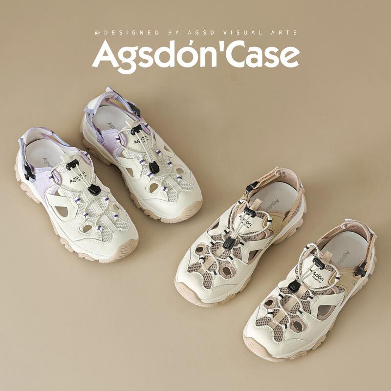 Augustine sports sandals outdoor autumn new thick-soled hollow creek shoes wading beach sandals