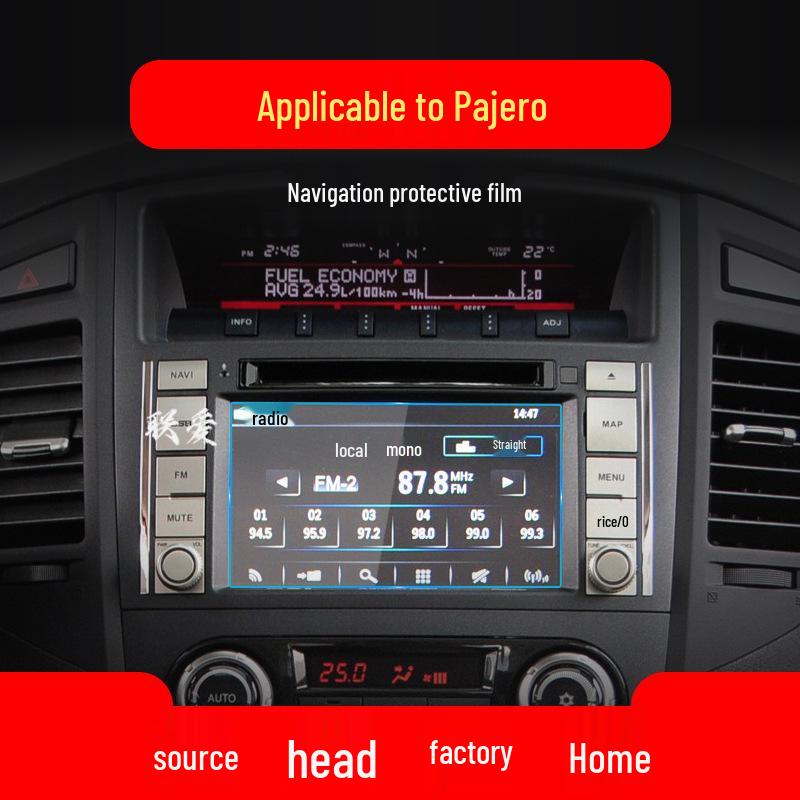 Mitsubishi Eclipse 23 Cross/Outlander/Pajero/ASX Navigationshärdat Glas Skärmskydd