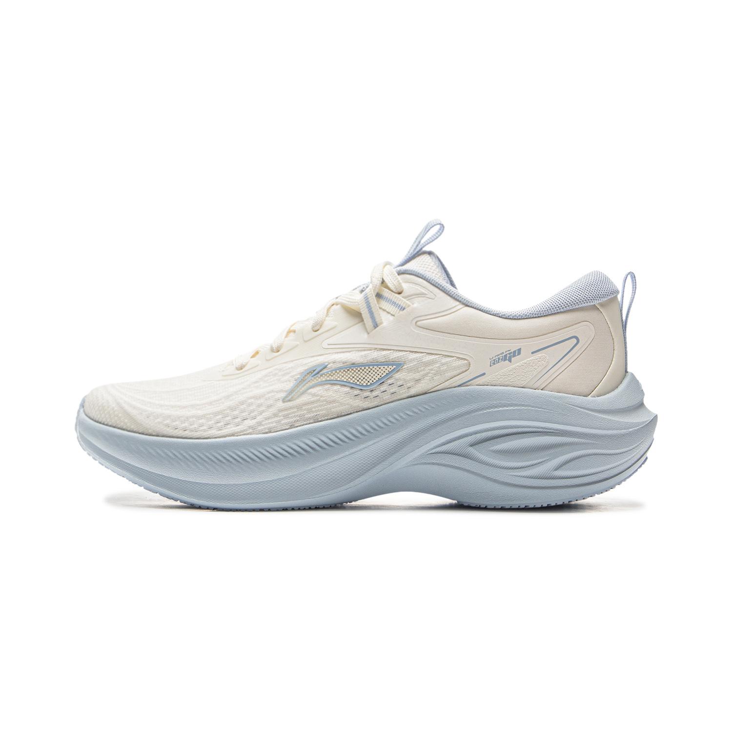 

new LiNing Breathable Lightweight And Wear-Resistant Low-Top Casual Sprint Running Shoes Women s White Blue 38