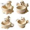 Versatile Storage Bowl 3D Printed Halloween Ghost Bowl, Trick or Treat Snack Candy Decor Serving Decorative Tray Dish, Party Supplies Tableware