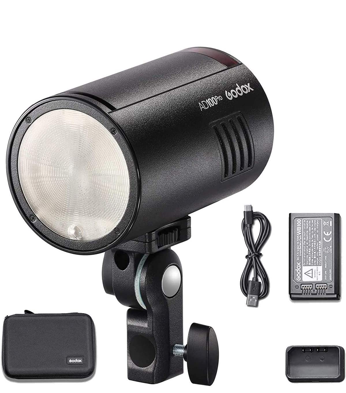 

Авторизований Godox AD100Pro Pocket Flash Strobe 100W TTL HSS 2600mAh Lithium Ion 360 Full Power Round Flash [Дилер Godox] 5800±200K 2.4G 1/8000 [Елемент]