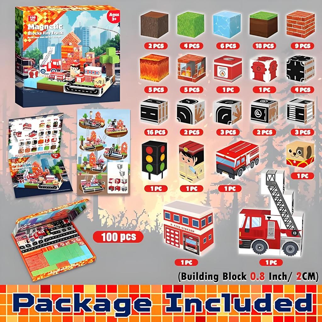 Magnetic Unicorn Building Blocks Assembly Toy Set