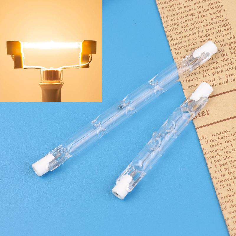 1 Piece J Type Halogen Light Bulb 360° Beam Angle R7S Halogen Linear Light Bulb For Ceiling Cabinet And Desk Construction Lights