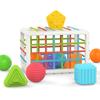 Baby Toys Montessori Sensory Blocks Sorting Game Infant Grip Fine Motor Training Geometric Educational Toy BPA Free Newborn Gift