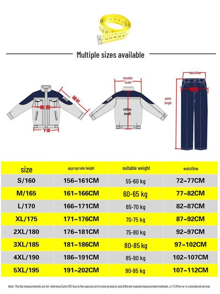 CONGDI 7250 Summer Short-Sleeve Workwear Set
