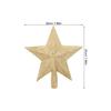 Frcolor Christmas Tree Top Star 20cm Tree Top Christmas Decoration Gold Classic Color Tree Top Star