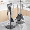 Stable Base Rotating Spatula Rack Movable Spoon Hanging Rack Pot Shovel Rack  for Kitchen