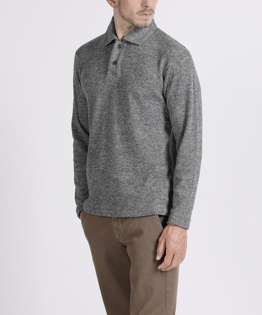 PANICALE Grey Comfort Collar Neck T-Shirt