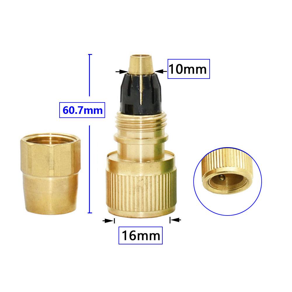 1/2'' 3/4'' 1'' Brass Hose Quick Connecter 16mm 20mm Copper Tap Coupling Adapter Garden Tubing Repair Watering Gun Fittings