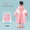 Kids' Cartoon Raincoat for Toddlers & Students - Waterproof Rain Cape with Seat Cover