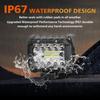 4 Inch LED Pod Lights, 2PCS 120W 12,000LM Triple Row Flood Spot Combo Offroad Dr