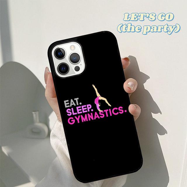 Autumu Rainbow Gymnastics Silhouette Phone Case Cover for iPhone 17 Air 16 16e 15 12 11 13 14 Pro Max Apple Plus