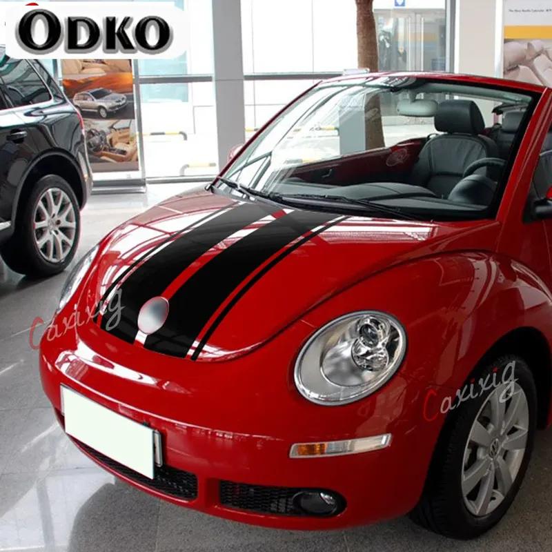 Auto Styling Motorhaube Dach Heckklappe Streifen Kit Aufkleber Vinyl Für Volkswagen Käfer 2002-2006 Zubehör