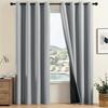 2pcs 100% Blackout Curtains, Thermal Insulated Window Drapes, Window Treatments for Bedroom Living Room, Home Decoration