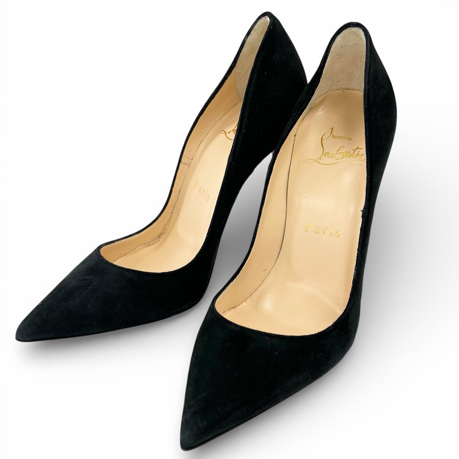 

Отличные туфли Christian Louboutin SO KATE 120 черные Замша Женские 35 Б/у