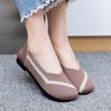 Summer new women's fashion casual fly-woven shoes flat bottom breathable shallow mouth single shoes non-slip one pedal