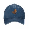 Fox Sitting Baseball Cap Snap Back Hat Winter Hat Hats On Offer Designer Hat Women Caps Unisexs