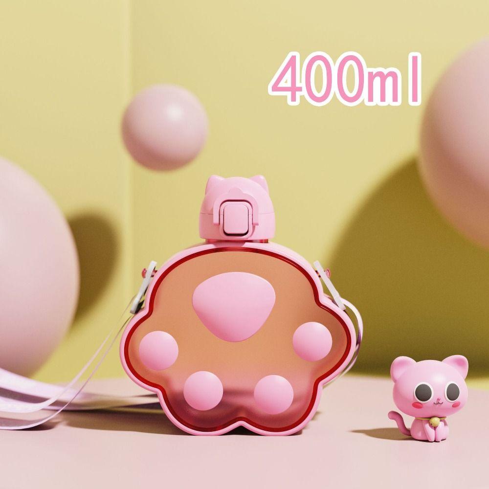 Cartoon Cat Paw Water Bottle Creative Portable Kettle Children's Water Bottle  Children's Gift