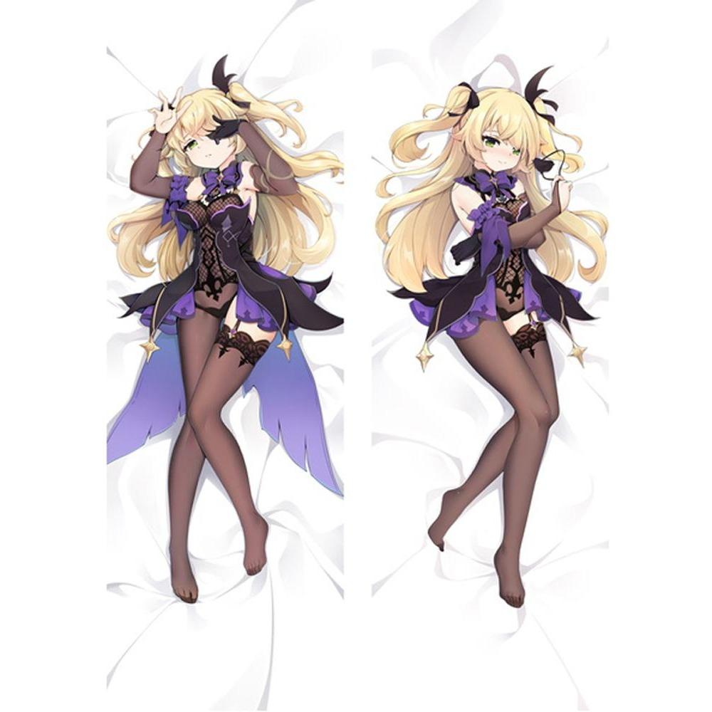 60x180cm Game Genshin Impact Fischl Dakimakura Double Side Printed Pillow Case Male Otaku Hugging Fullbody Cushion Cover Gift