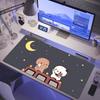 Kawaii Cartoon Bubu Dudu Cute Deskmat Xxl Gamer Mouse Pad Anime Computer Table Mat With lockedge Mousepad Large Mats Mause Pads