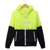 Windbreaker Men Casual Spring Autumn Lightweight Jacket   Hooded Contrast Color Zipper Up Jackets Outwear