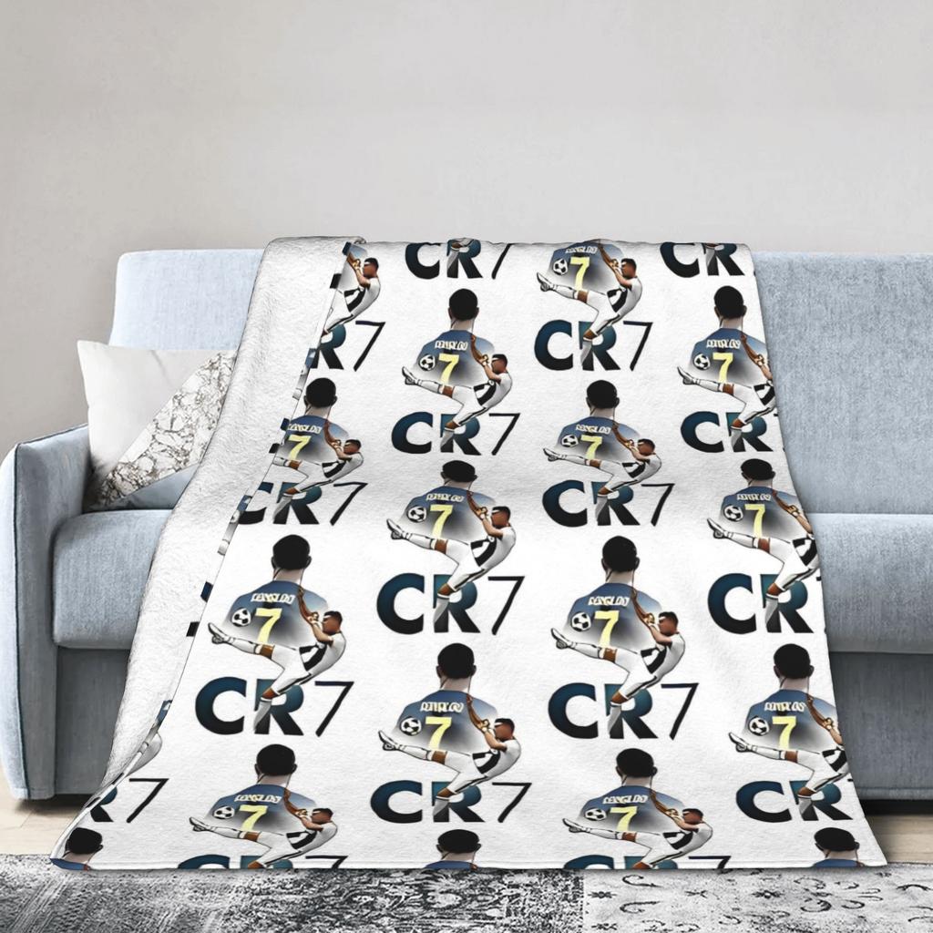 CR7 Blanket Ronaldos Wool Funny Warm Throw Blankets for Home Textile Decor