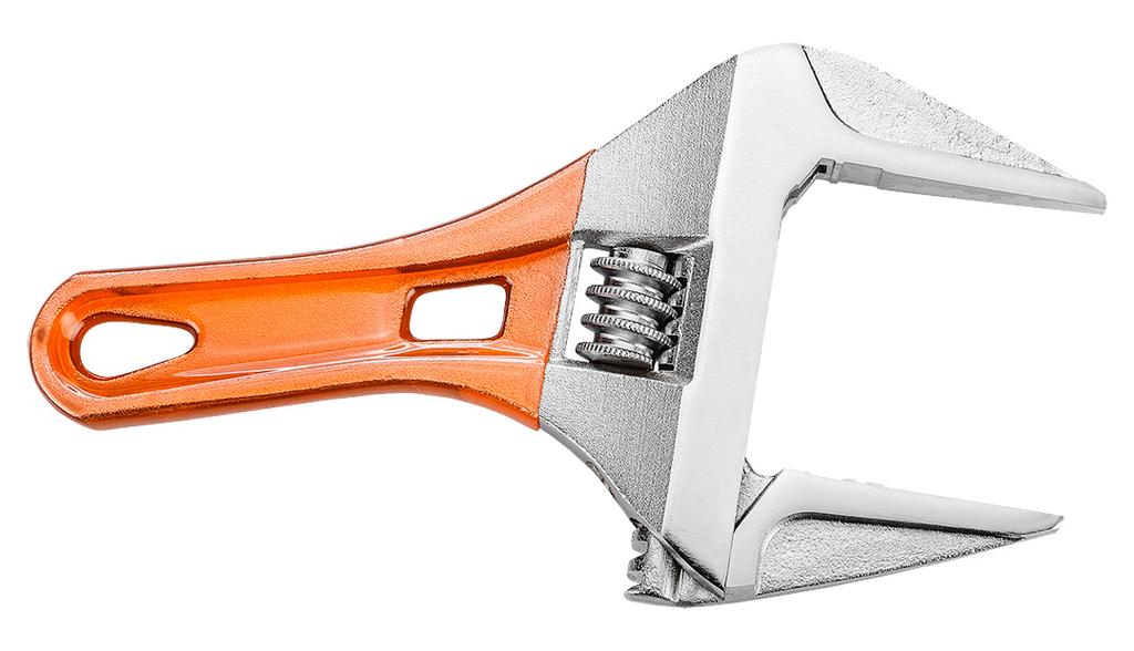 Short adjustable wrench 185 mm, range 0-53 mm