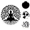 Zen Art Wall Decor Spiritual Wall Decor Religious Wall Decor Gifts Black Buddha