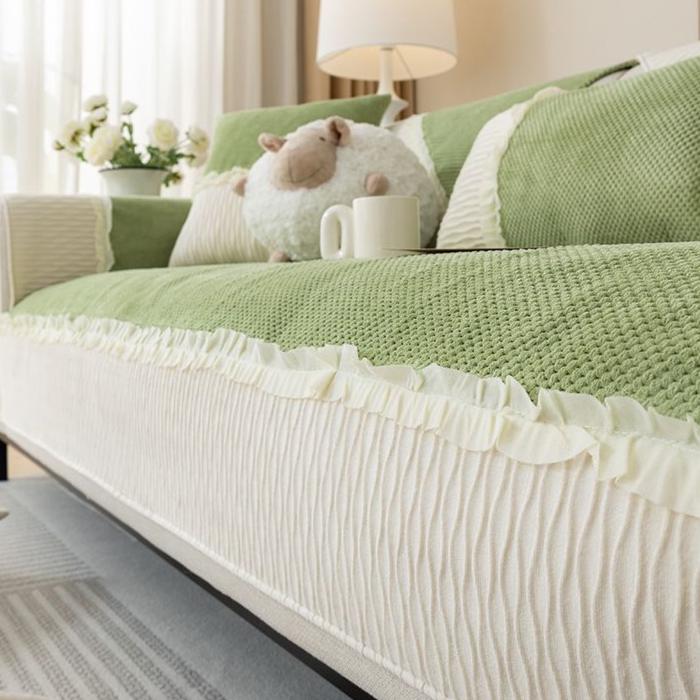 Corduroy Sofa Cushion Universal In All Seasons French Style Sofa Seat Cushion High-end Sofa Cover