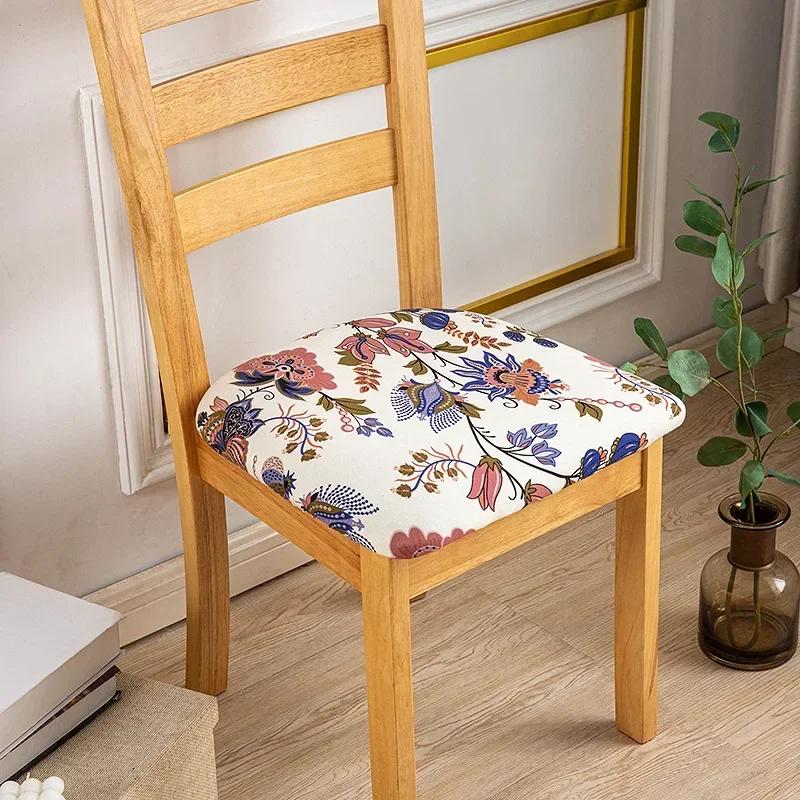 

Universal Stretch Dining Room Chair Seat Cushion Covers For Wedding Banquet Seat Chair Protector Slipcovers Bar Party Home Decor