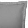 Pillowcase 50 X 70 Cm, Gray Cotton