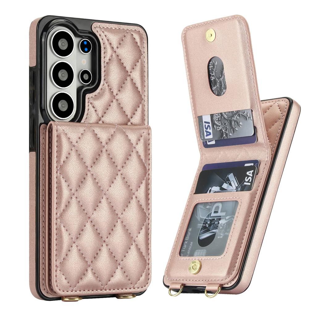 For Samsung Galaxy S26 S25 S24 S23 S22 S21 Ultra Note 20 Ultra Case Wallet with Card Holder, Flip Magnetic Clasp Kickstand Cover