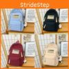 Nylon Large Capacity Unisex School Backpack With Cushion Straps For Daily Use