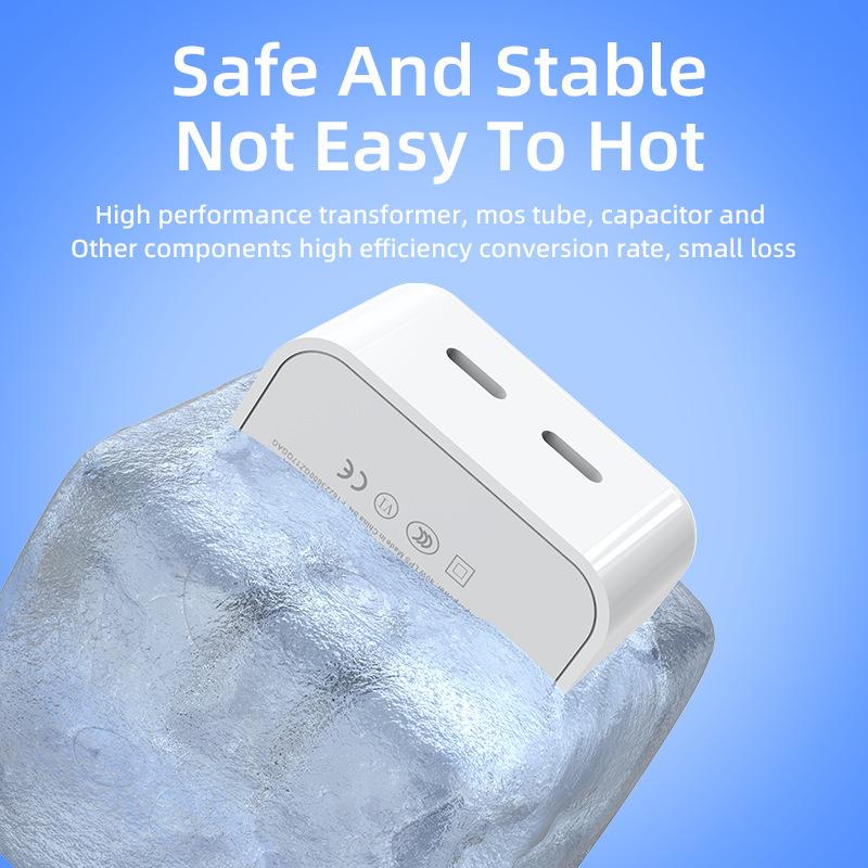 Phone Quick Charger Dual PD 10W Mobile Phone Charging Head USB Wall Charger for iPhone Samsung US EU UK Plug Travel Charger