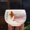 170ml Hand-painted White Porcelain Master Cup Exquisite Ceramic Tea Cups Traditional Custom Tea Set Chinese Tea Accessories