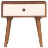 Nightstand Solid Acacia Wood 45 X 30 X 45 Cm